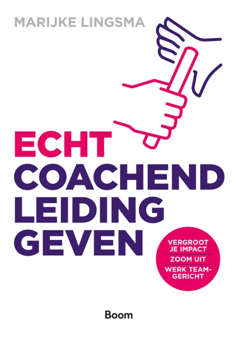 Omslag van Echt coachend leidinggeven